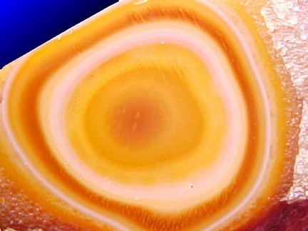 Agate eye from Idar-Oberstein, Germany