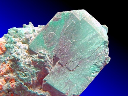 Malachite pseudomorph after Azurite from Tsumeb, Namibia