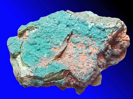 Pseudomalachite from the Schuyler Copper Mine in Bergen Co., New Jersey